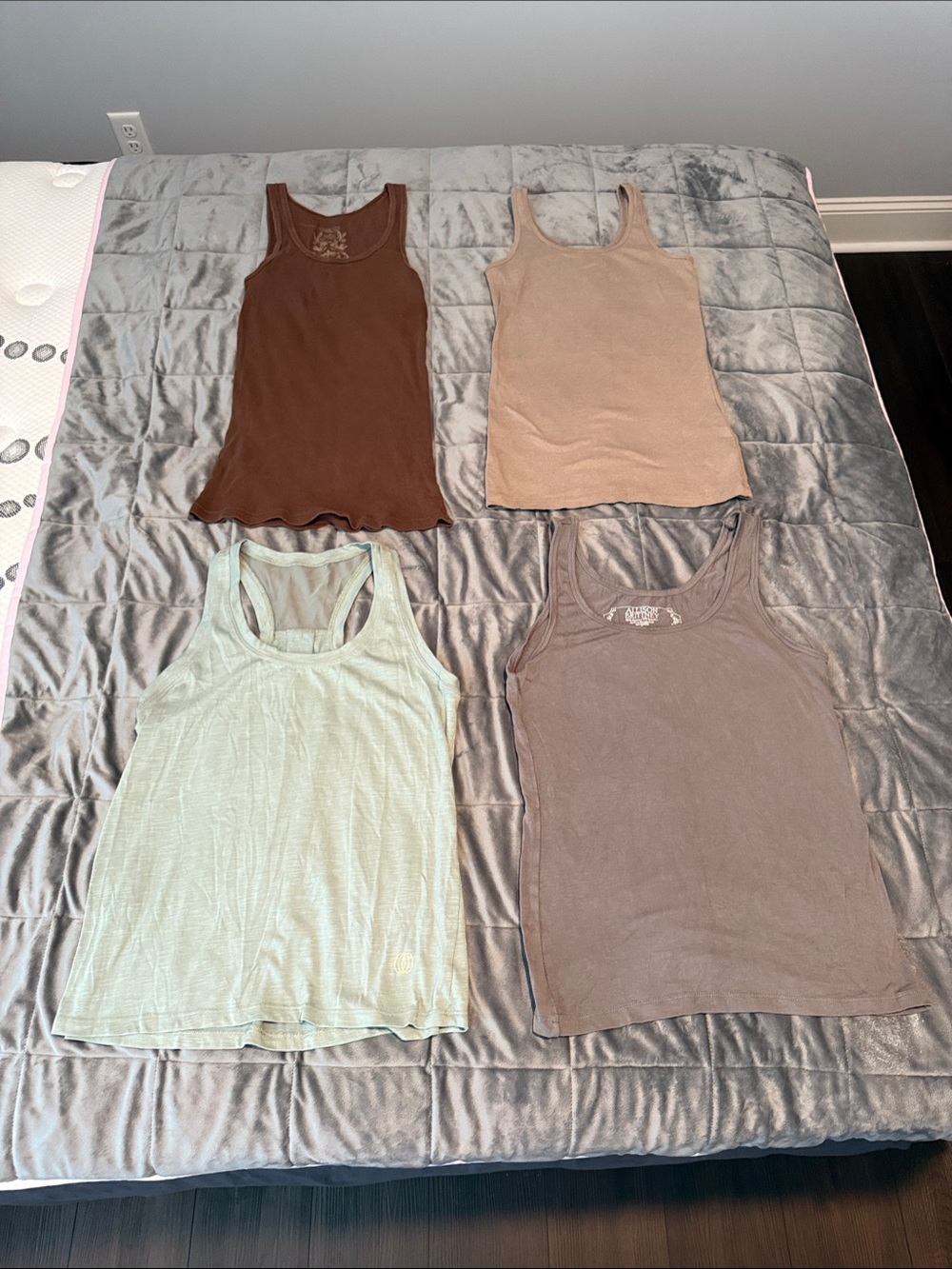 Women's Tank Top Set - Brown, Tan, Mint, Taupe